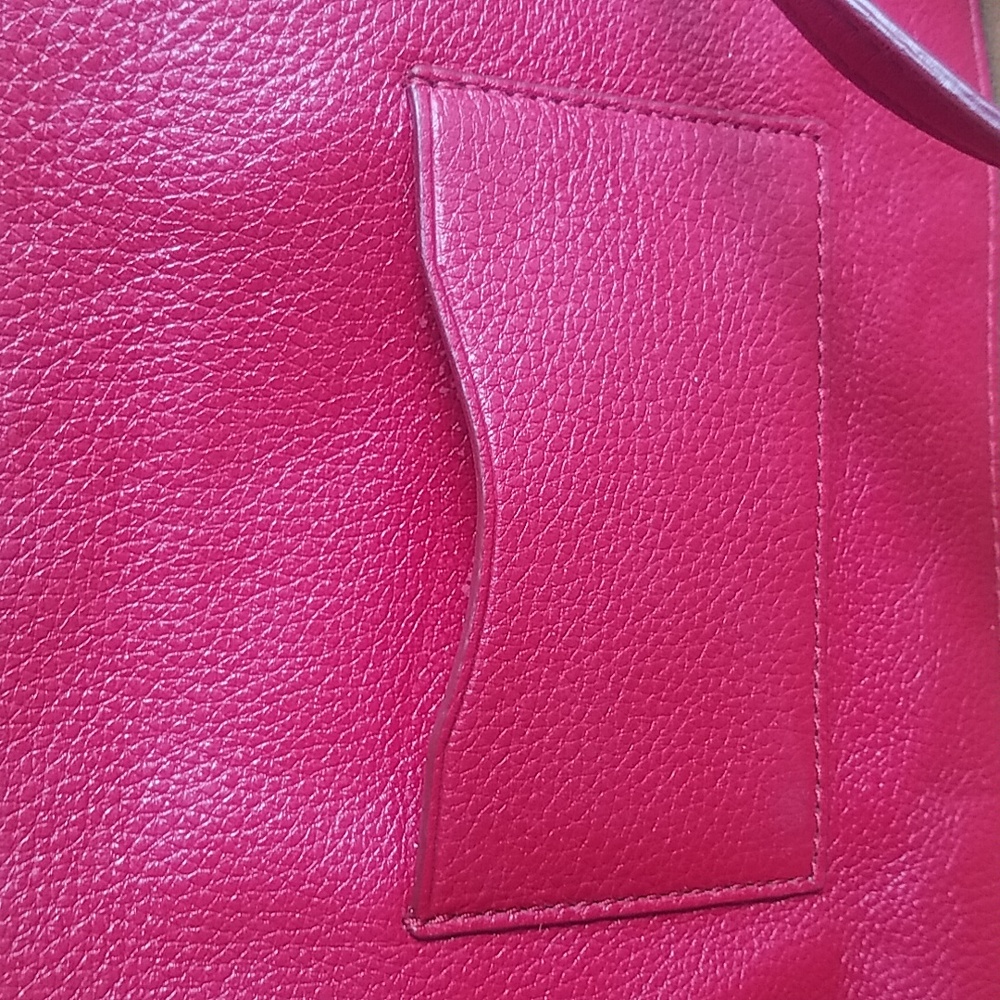 Coach Lyla Red Pebbled Leather Crossbody Bag - Picture 12 of 13
